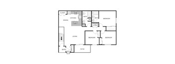 3 Bedroom 1.5 Bathroom - Lower