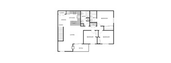 3 Bedroom 1.5 Bathroom - Upper