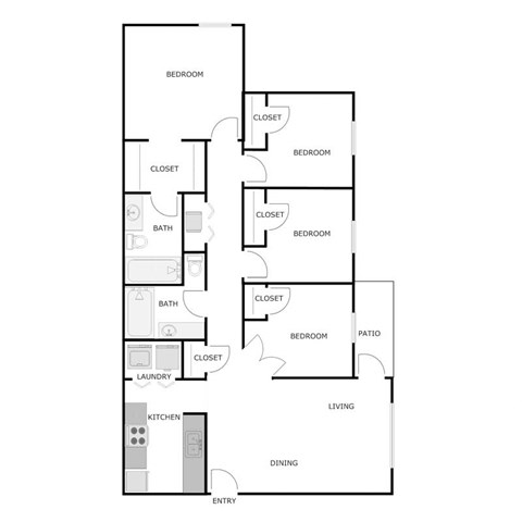 1450 N Market St 2-4 Beds Apartment for Rent - Photo Gallery 16