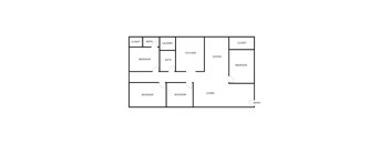 4 Bedroom 2 Bathroom