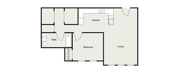 One Bedroom One Bathroom