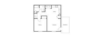 1 BED 1 BATH