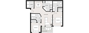 Two Bedroom Two Bathroom