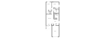2 bed 1.5 Bath Ranch Style End