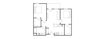 Two Bedrooms One Bathroom