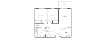 2 BED 1 BATH