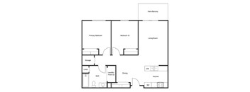 2 BED 1 BATH