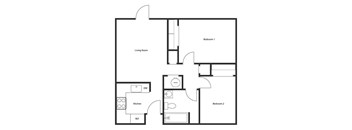 2 BED 1 BATH