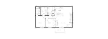 2  Bed 2 Bath Upper