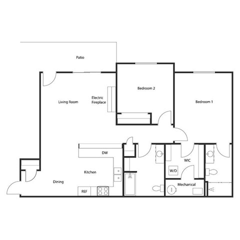 1525 E WALL ST 2 Beds Apartment for Rent - Photo Gallery 2