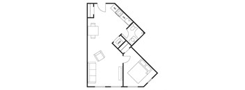 1 Bed 1 Bath