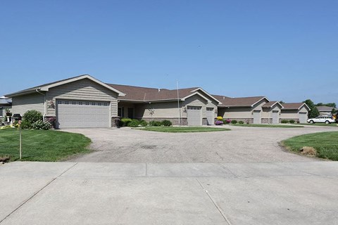 a house with a driveway in front of it