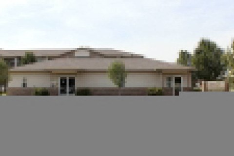 a building with a sign in front of it