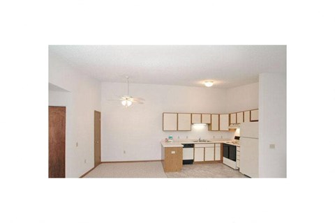 a kitchen with a stove and a sink
