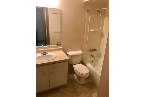 a bathroom with a toilet and a sink and a shower
