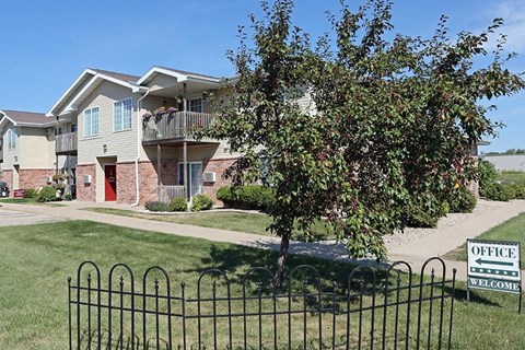 a house with a street sign in front of it
