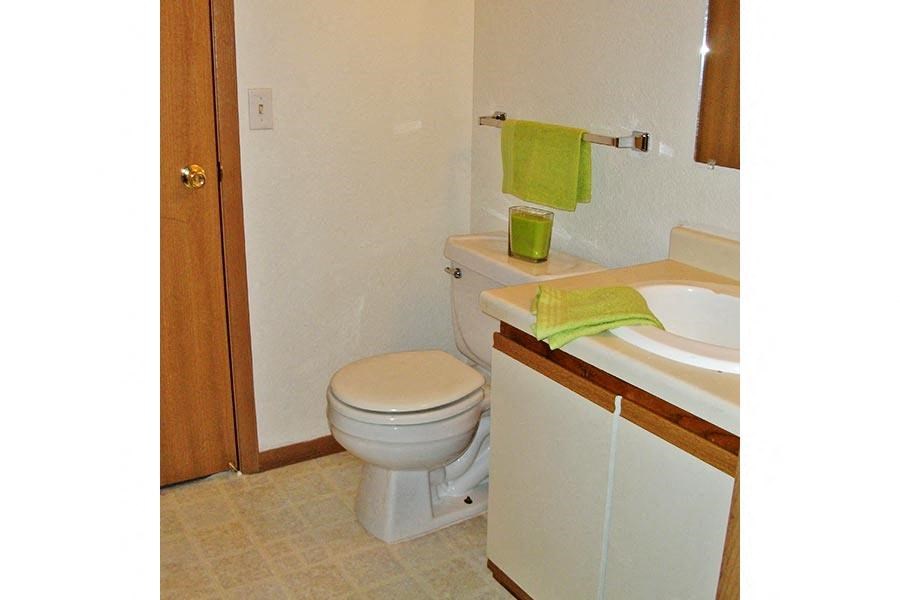 a bathroom with a toilet and a sink