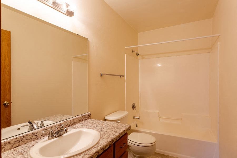 a bathroom with a sink toilet and a shower