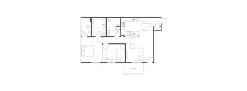 2 Bed 2 Bath Lower
