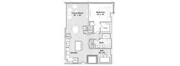 a floor plan of a small house at Madison West Elm, Conshohocken, PA 19428
