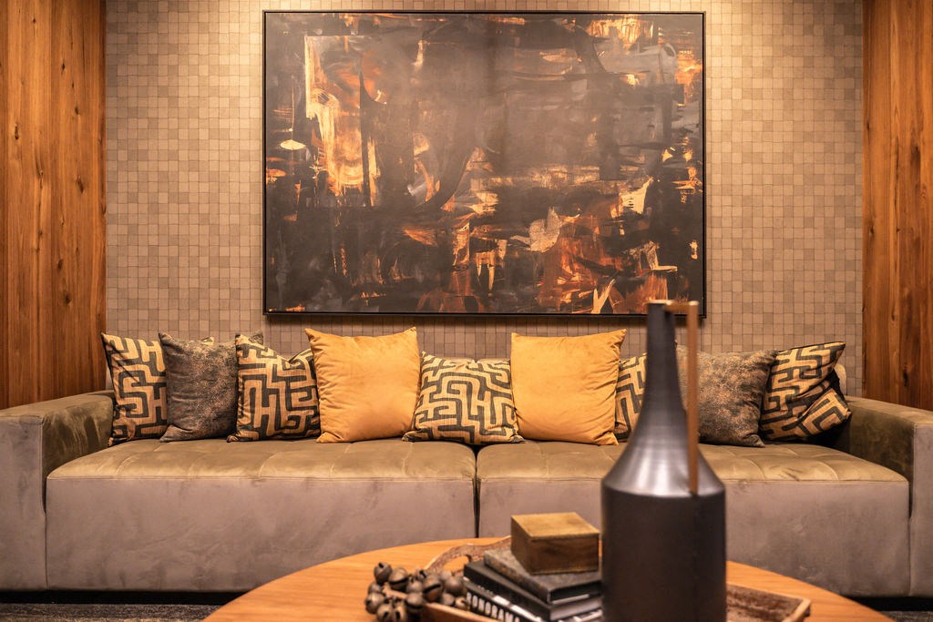 Decoratedd Living Area at Madison West Elm, Pennsylvania