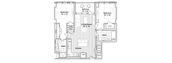 a floor plan of a house at Madison West Elm, Conshohocken