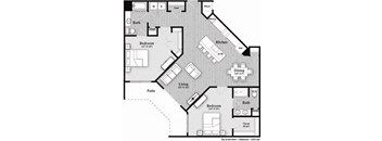 The Top of the Mark Floorplan at The Harrison, Newtown Square, PA