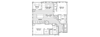 a floor plan of a house at Madison West Elm, Conshohocken, PA 19428
