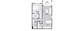 1a1 Floor Plan at Madison Prickett Preserve, Yardley, 19067