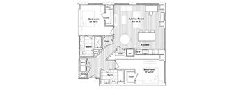 a floor plan of a small house at Madison West Elm, Conshohocken, PA