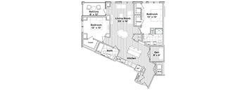 a floor plan of a small house at Madison West Elm, Pennsylvania