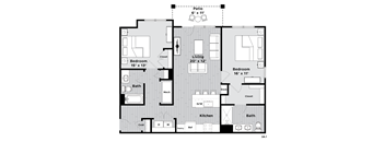 2a1 Floor Plan at Madison Prickett Preserve, Yardley, PA