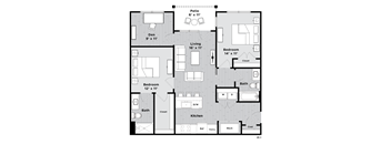 2c1 Floor Plan at Madison Prickett Preserve, Yardley Pennsylvania