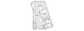 a floor plan of a small house at Madison West Elm, Pennsylvania