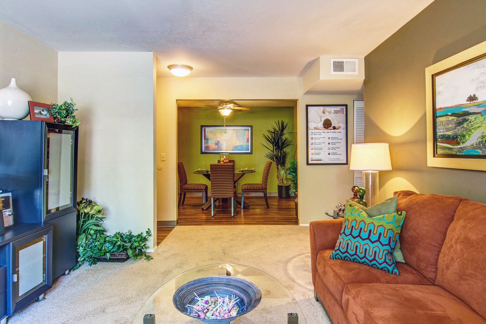 Living Room at Madison Rockwood, Ballwin