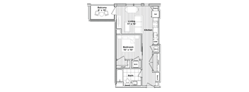 a floor plan of a small house at Madison West Elm, Pennsylvania, 19428