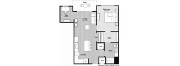 The Divide N Conquer Floorplan at The Harrison, Newtown Square, 19073