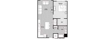 The Mandolin Floorplan at The Harrison, Newtown Square, PA