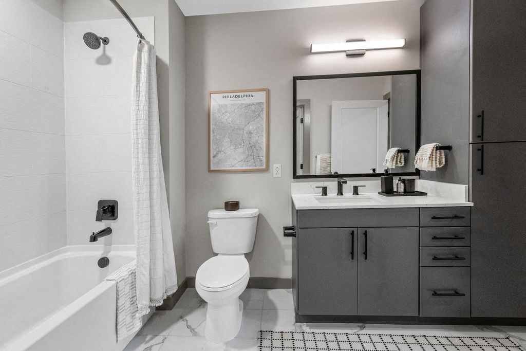 Bathroom With Vanity Lights at Madison West Elm, Conshohocken, 19428