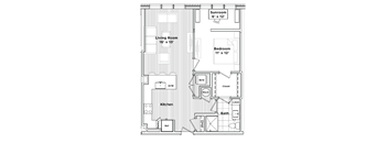 a floor plan of a small house at Madison West Elm, Conshohocken, PA