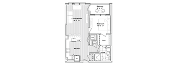 a floor plan of a small house at Madison West Elm, Conshohocken, 19428