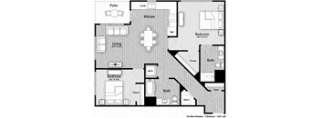 The Blue Meadow Floorplan at The Harrison, Newtown Square, Pennsylvania