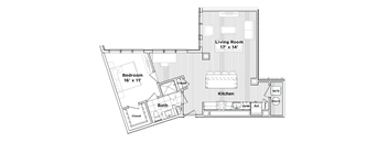 a floor plan of a small house at Madison West Elm, Conshohocken Pennsylvania