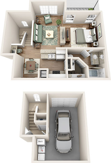 Pine Island Floorplan at Madison Gateway, St. Petersburg, Florida