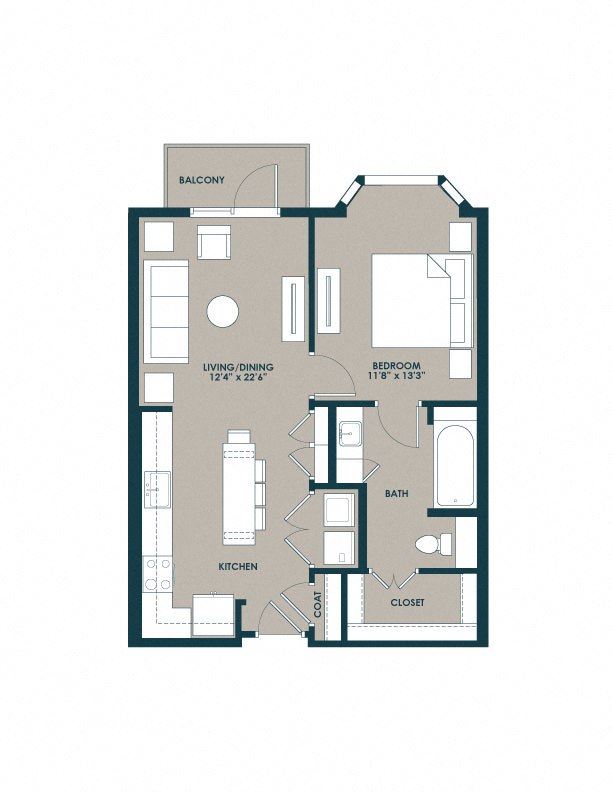 A2-727 727 Sq ft