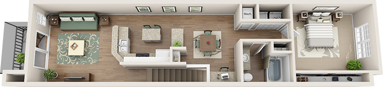 Pensacola Floor Plan at Madison Gateway, St. Petersburg, FL