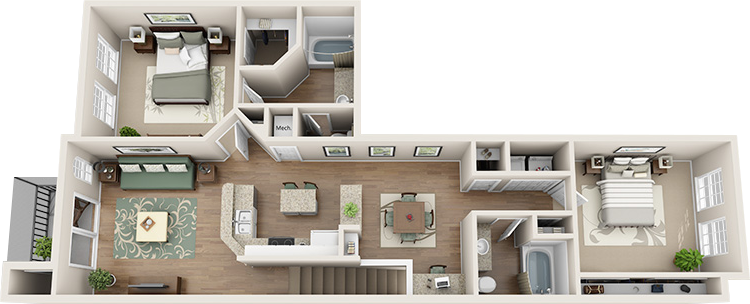 The Juno Floor Plan at Madison Gateway, St. Petersburg, Florida
