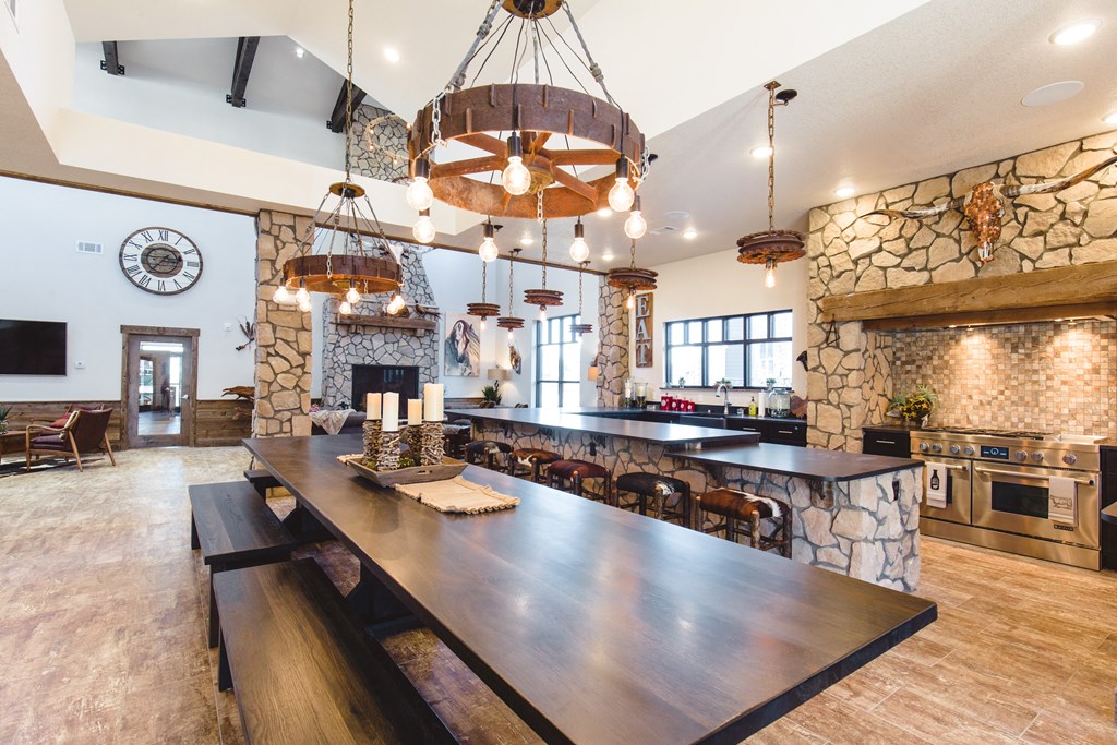 Demonstration Kitchen in Clubhouse