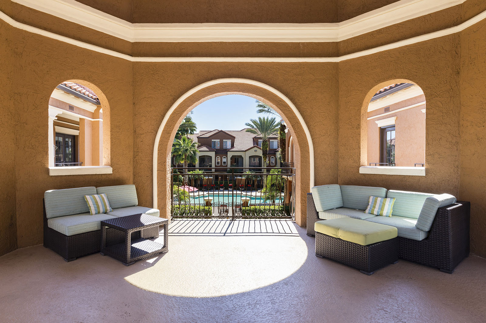 Bell Tower Lounge Seating at Madison Gateway, St. Petersburg
