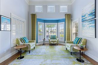 Living Room With Expansive Window Living Room With Expansive Window at Reserve at Bridford, North Carolina